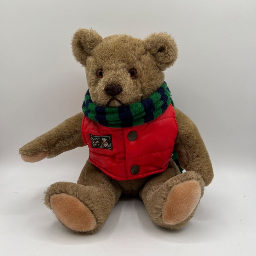 Vintage Bialosky Bear by GUND Save The Bear Stuffed Plush Animal